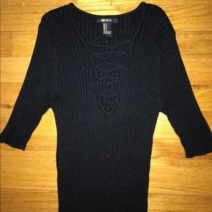 cropped forever 21 shirt